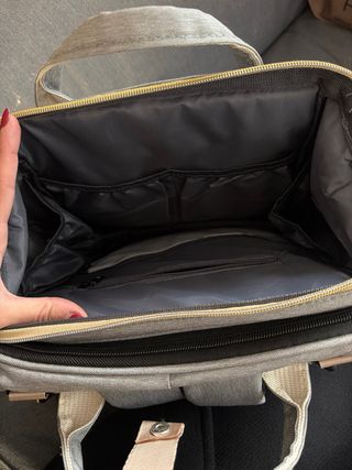 Mochila Cuna Portátil Gris