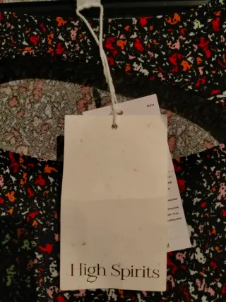 Vestido estampado floral manga larga