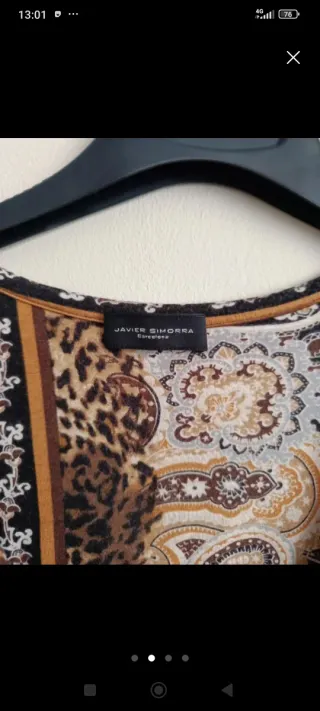 Camiseta JAVIER SIMORRA estampado paisley