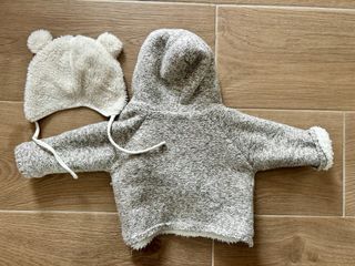 Abrigo y gorro Zara bebé borreguito