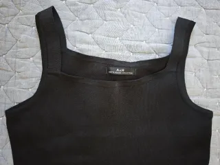 Falda de punto A&H negra