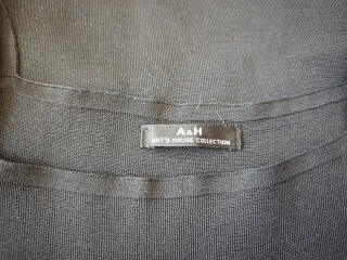 Falda de punto A&H negra