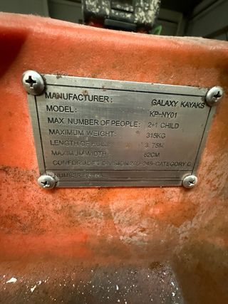 Kayak Piragua 2+1 Naranja