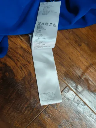 Vestido fiesta lentejuelas azul Klein 36 Pronovias