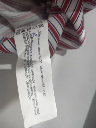 Blusa Pull&Bear Rayas Rojas y Blancas