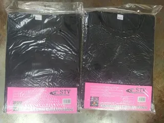 2 Camisetas Térmicas Mujer STV Negras Talla Única