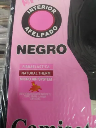 2 Camisetas Térmicas Mujer STV Negras Talla Única