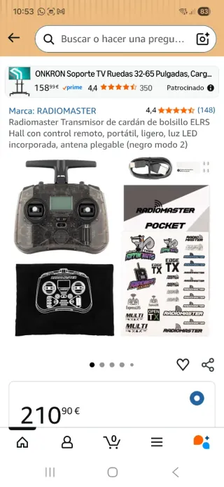 RadioMaster Pocket Controller per Droni