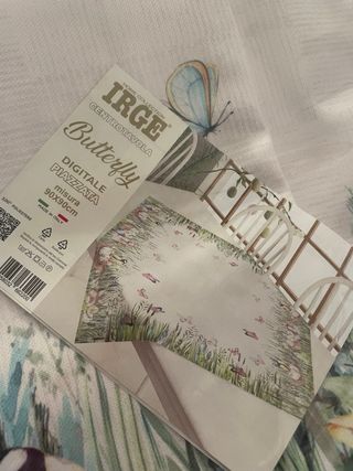 Centrotavola IRGE Butterfly 90x90cm