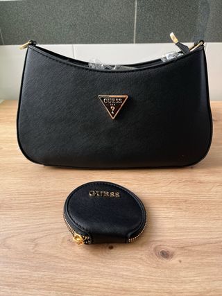 Bolso de hombro Guess negro