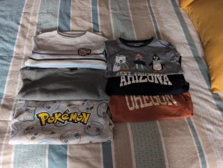 Lote 5 Ropa Niños 7 Años: Jerséis y Camisetas