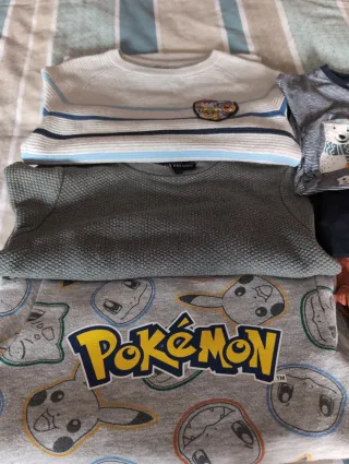 Lote 5 Ropa Niños 7 Años: Jerséis y Camisetas