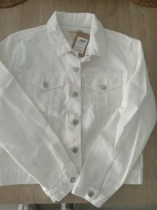 Cazadora vaquera blanca Brownie Talla S/M