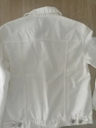 Cazadora vaquera blanca Brownie Talla S/M