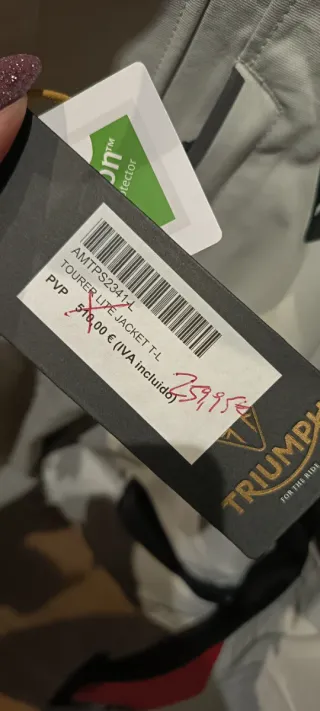 Chaqueta Triumph Blanca Talla L