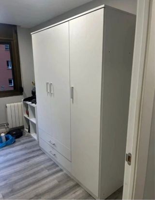 Armario modular madera color beige/marrón