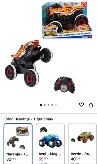 Hot Wheels Monster Trucks Coche Teledirigido