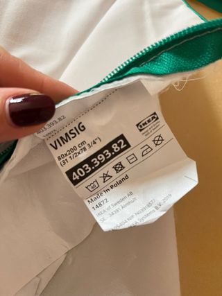 Cama infantil Ikea Minnen 80x200 con colchón.