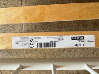 Cama infantil Ikea Minnen 80x200 con colchón.