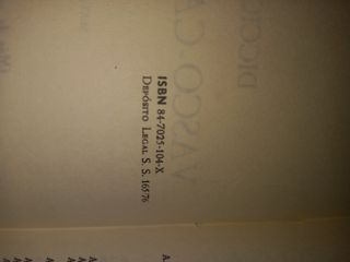 Dicciónario vasco-castellano 1976