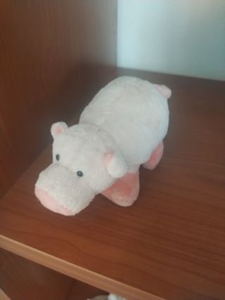 Peluche ippopotamo rosa
