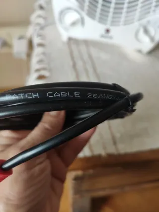Cable Ethernet Negro Cat 5e Nuevo