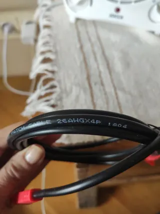 Cable Ethernet Negro Cat 5e Nuevo