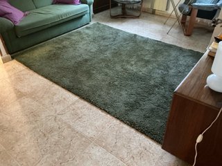 Tappeto verde scuro a pelo corto IKEA