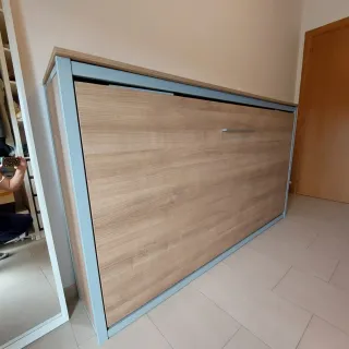 Cama Abatible Horizontal + Colchón