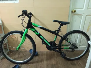 Bicicleta 24 Negra y Verde
