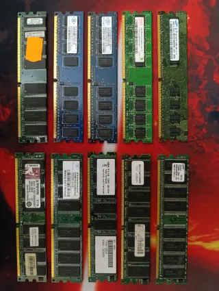 10 Módulos Memoria RAM DDR2
