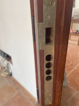 Puerta doble madera iroco insonorizada