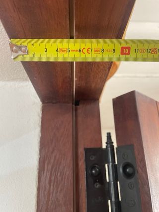 Puerta doble madera iroco insonorizada