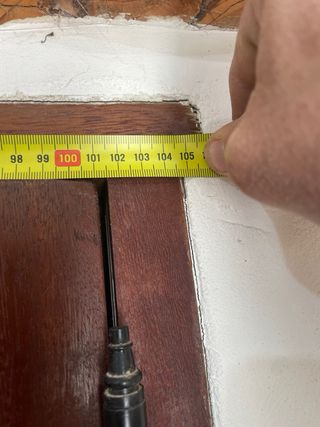 Puerta doble madera iroco insonorizada