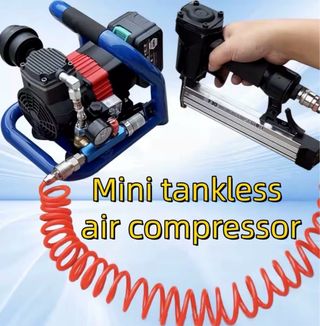 Compresor de aire portátil.