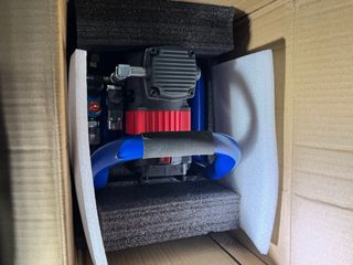 Compresor de aire portátil.