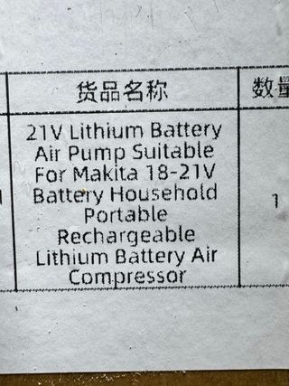 Compresor de aire portátil.