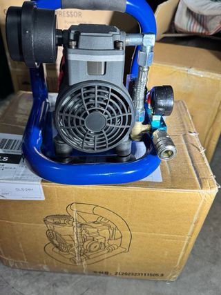 Compresor de aire portátil.