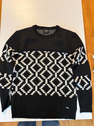 Jersey hombre negro y blanco