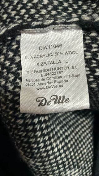 Jersey hombre negro y blanco