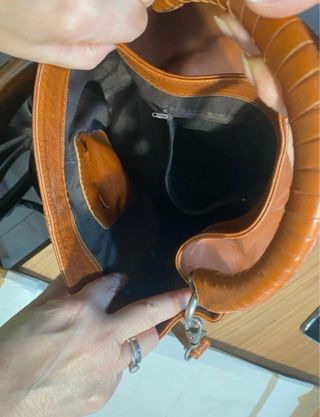 Borsa vera pelle marrone