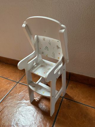 Silla Trono Muñeca Flores y Pájaros