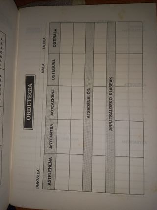 Cuaderno 1989 Euskaraz Bizi, Ander Deuna Ikastola