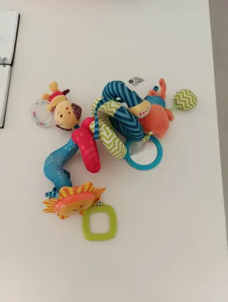 Espiral actividades bebé peluches y espejo