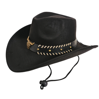 Sombrero Cowboy Negro Ajustable Adulto Vaquero