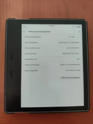Kindle Oasis 10ª Gen