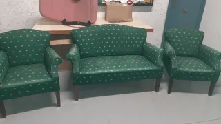 Tresillo vintage estampado