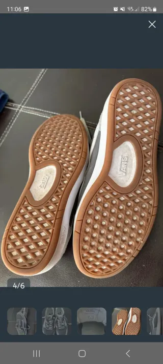 Zapatillas Vans Cruce Gris y Blanco nuevas