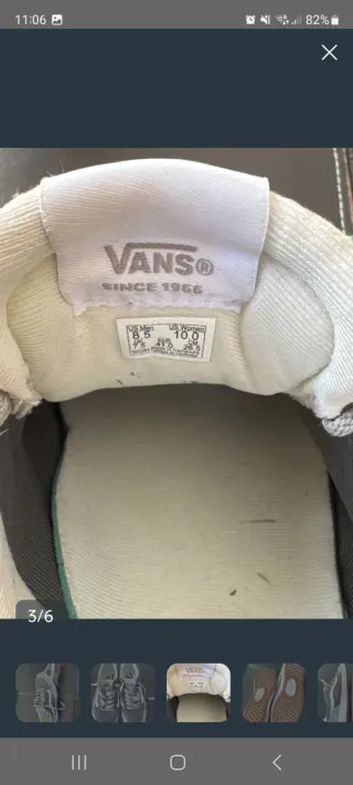Zapatillas Vans Cruce Gris y Blanco nuevas