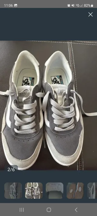 Zapatillas Vans Cruce Gris y Blanco nuevas